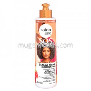 Activador de Rizos Ricino y Queratina 300ml Salon Line