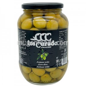 Aceituna Verde con Hueso 840g Los Curado