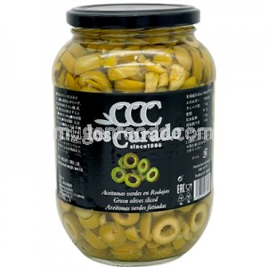 Aceituna Verde en Rodajas 840g Los Curado