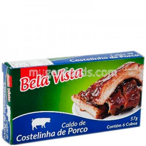 Cubo de Caldo de Costillita de Cerdo 57g Bela Vista