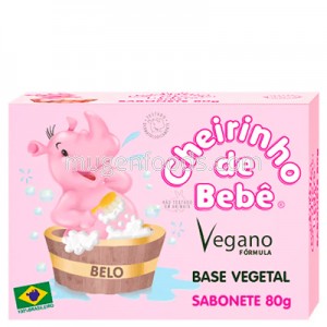 Jabón Rosa 80g Cheirinho de Bebê