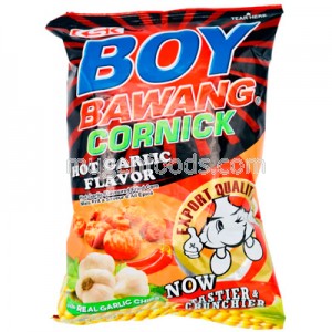 Cornick Hot Garlic Flavor 90g Boy Bawang