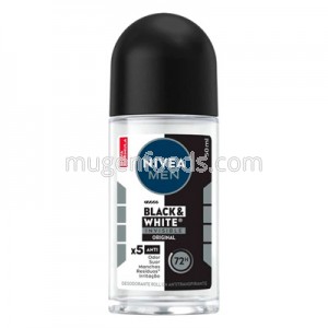 Desodorante Roll-On Men Black & White 50ml Nivea