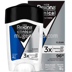 Desodorante Hombre Clinical Clean 48g Rexona