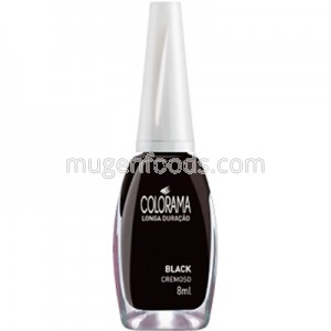 Esmalte Cremoso Intenso Black 8ml Colorama