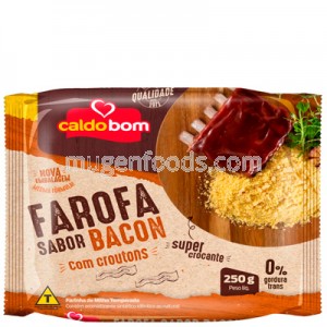 Farofa Crocante Sabor Tocino 250g Caldo Bom