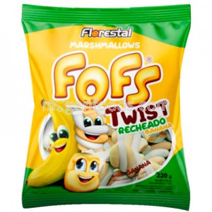 Galletas Fofs Twist Rellenas de Plátano 220g Florestal