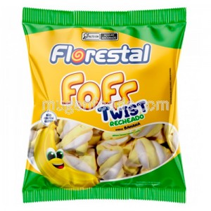 Galletas Fofs Twist Rellenas de Plátano 220g Florestal