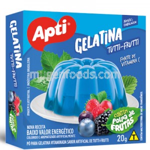 Gelatina Sabor Tutti Frutti 20g Apti