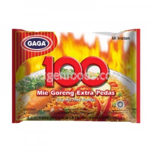 Instant Noodles Mie Goreng Extra Pedas 70g Gaga