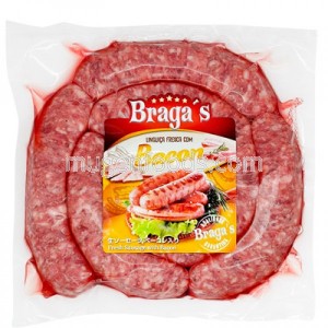 Chorizo con Tocino Fresco 700g Braga's