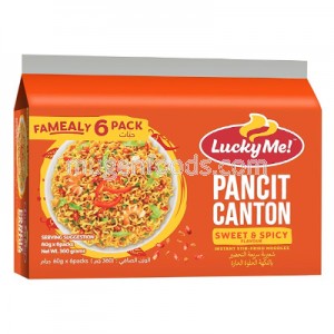 Pancit Canton Sweet & Spicy 6 x 60g Lucky Me!