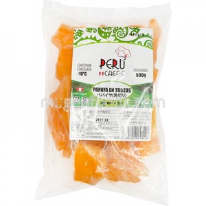 Papaya en Trozos Congelada 500g Peru Cheff