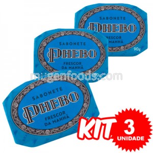 (Kit 3 Unidades) Jabón Frescor de la Mañana 90g x 3 - Phebo