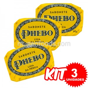 (Kit 3 Unidades) Jabón Lima Persa 90g x 3 - Phebo