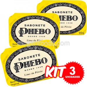 (Kit 3 Unidades) Jabón Lima Persa 90g x 3 - Phebo