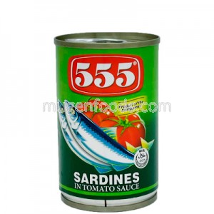 Sardinas en Salsa Verde de Tomate 155g 555