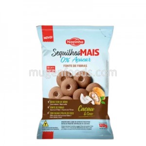 Galletas Crocantes de Cacao y Coco 0% Azúcar 120g Nazinha