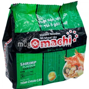 Shrimp Sour & Hot Tom Chua Cay 5 x 79g Omachi