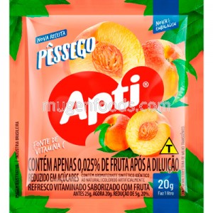Jugo en Polvo de Durazno 20g Apti