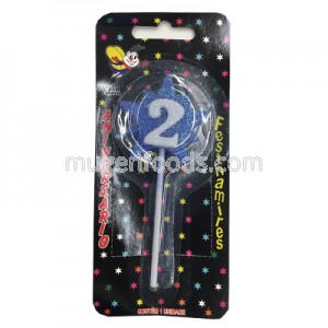 Vela Estrella Nº2 Azul Festhamires