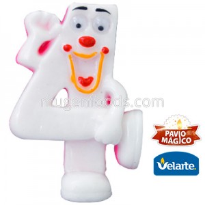 Vela Karetinha Rosada Nº4 Velarte