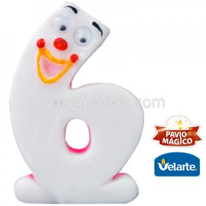 Vela Karetinha Rosada Nº6 Velarte