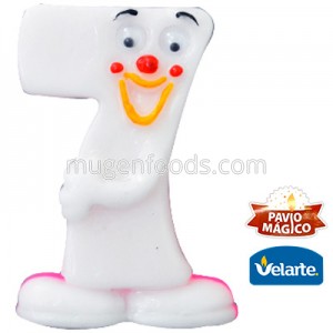 Vela Karetinha Rosada Nº7 Velarte