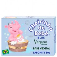 Jabón Azul 80g Cheirinho de Bebê