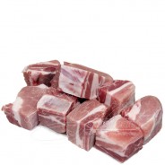 Costilla de Cerdo con Hueso en Cubos 1kg COD.177