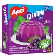 Gelatina Sabor Uva 20g Apti