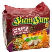 Lamen Grilled Chicken Hot Spicy 5 x 70g Yum Yum