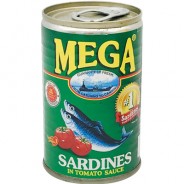 Sardinas en Salsa de Tomate 155g Mega