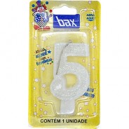 Vela Blanca con Mecha Mágica N°5 Bax
