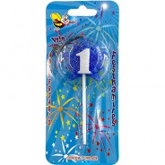 Vela Estrella Nº1 Azul Festhamires