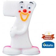 Vela Karetinha Rosada Nº7 Velarte
