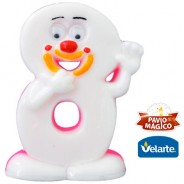 Vela Karetinha Rosada Nº8 Velarte
