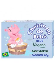 Jabón Azul 80g Cheirinho de Bebê