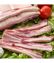 Costilla de Cerdo ((Con Cuero)) Sin Hueso Fileteada 1kg COD.184