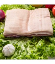 Costilla de Cerdo ((Con Cuero)) Sin Hueso en Bloque 1kg COD.182