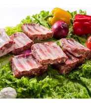 Costilla de Cerdo con Hueso Pieza en Bloque 750g ~ 1kg. Precio por kilo COD.175