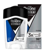 Desodorante Hombre Clinical Clean 48g Rexona