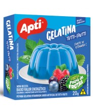 Gelatina Sabor Tutti Frutti 20g Apti