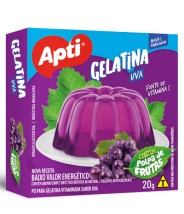 Gelatina Sabor Uva 20g Apti