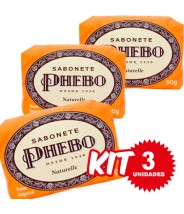 (Kit 3 Unidades) Jabón Naturelle 90g x 3 - Phebo