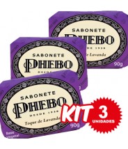 (Kit 3 Unidades) Jabón Toque de Lavanda 90g x 3 - Phebo