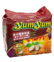 Lamen Grilled Chicken Hot Spicy 5 x 70g Yum Yum