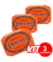 (Kit 3 Unidades) Jabón Naturelle 90g x 3 - Phebo
