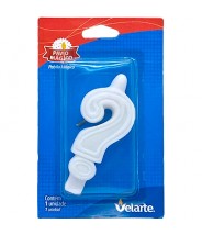 Vela Signo de Interrogación Blanca Velarte