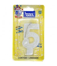 Vela Blanca con Mecha Mágica N°5 Bax